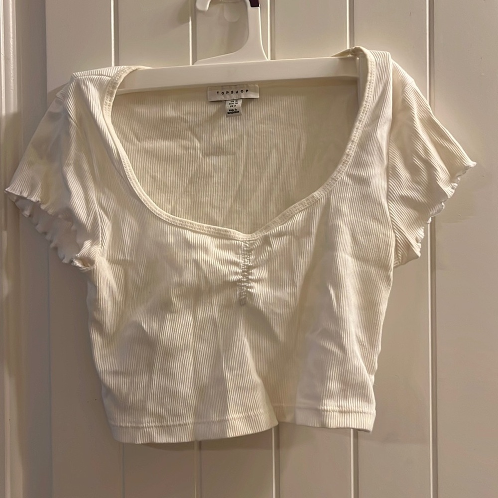 topshop cropped tee
